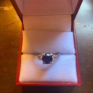 Sapphire and Diamond Ring